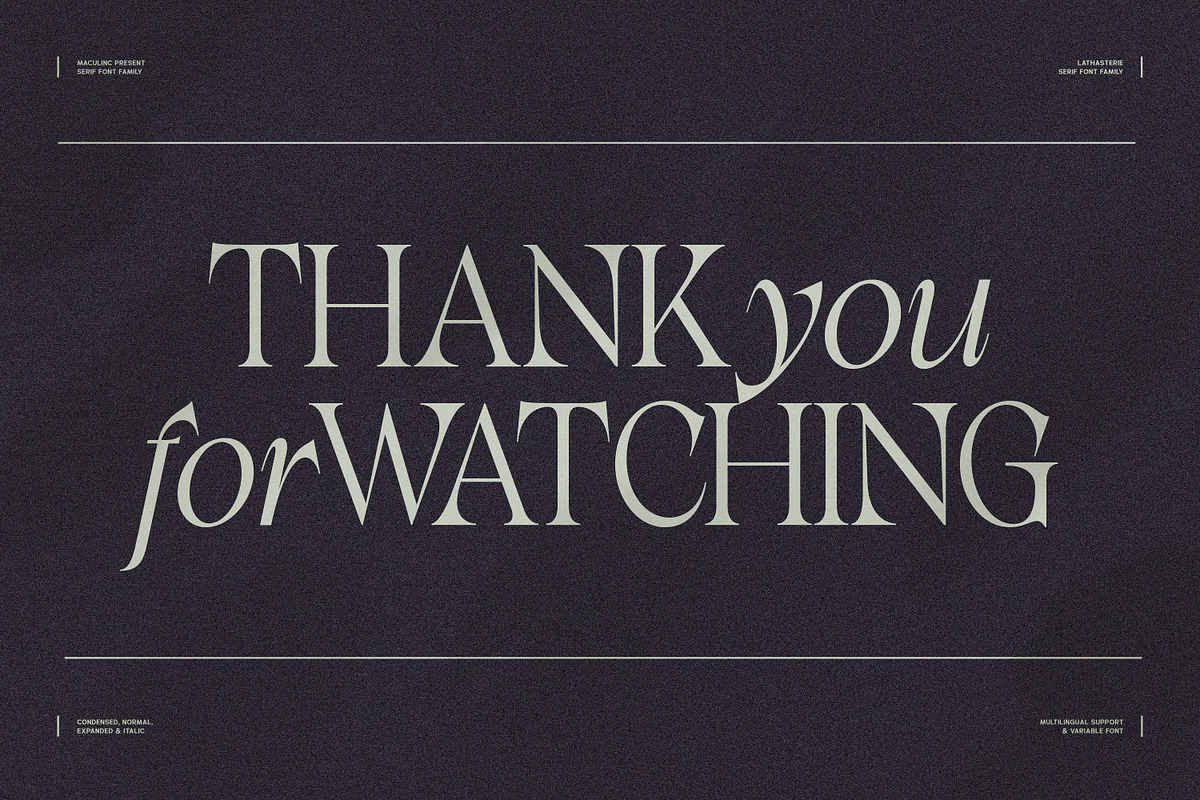 Lathasterie - Serif Font (38 Fonts), a Serif Font by Maculinc Type (Photo 20 of 20)