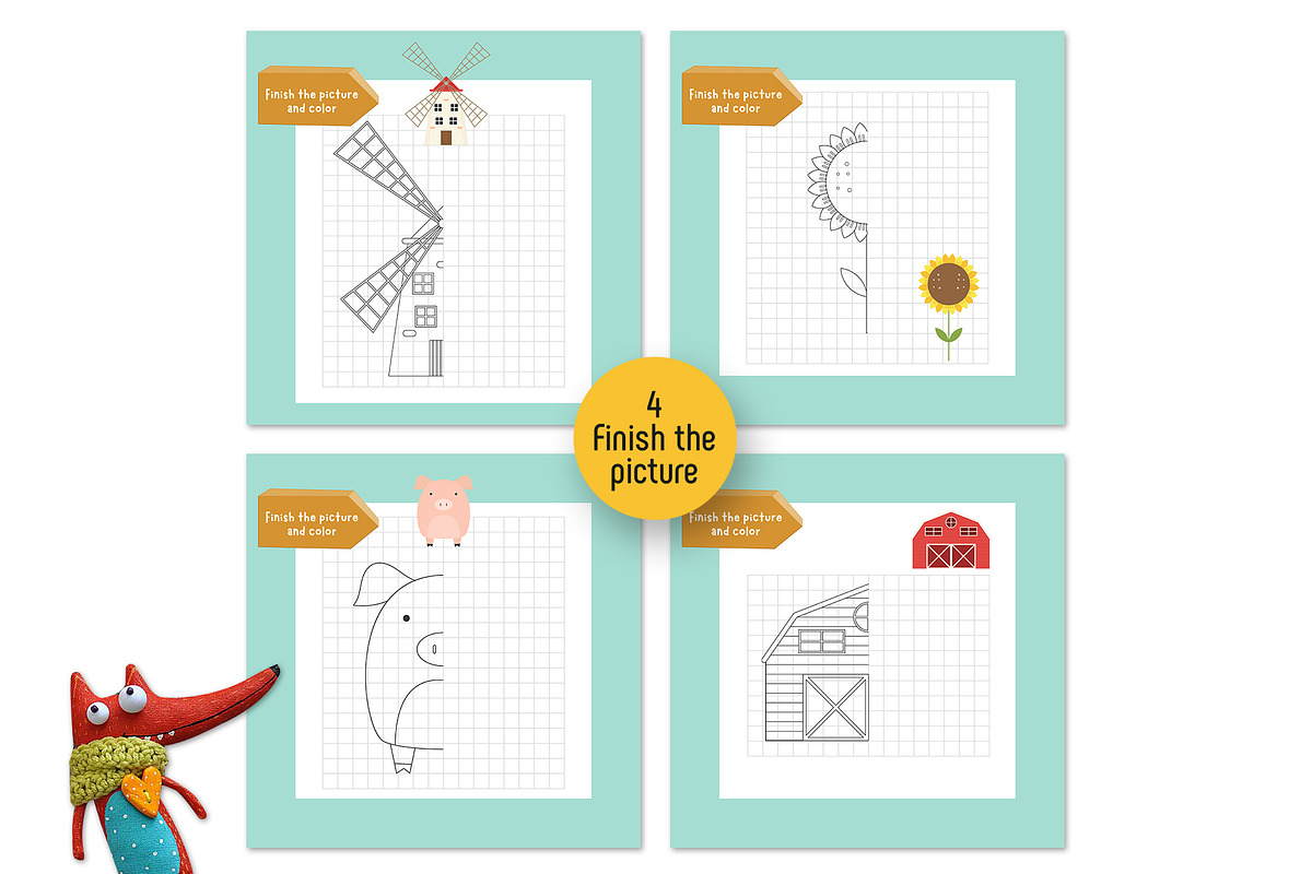 FARM - Activities for kids, an Animal Illustration by Nursery Art (Photo 8 of 15)