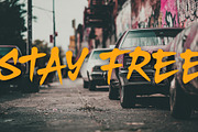 Graffiti Tagline Brave Font, a Font by Graphic Spirit (Thumbnail 9 of 11)