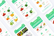 Supermarket Grocery Store Mobile App, an UI Kit Template by RiveupDigital (Thumbnail 6 of 6)