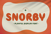 Snorby – Playful Display Font, a Sans Serif Font by Almeera Std (Thumbnail 1 of 10)