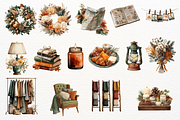 Autumn Travel Watercolor Clipart, a Seasonal Illustration by Maysa Art (Thumbnail 5 of 6)