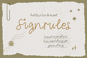 Signrules Casual Handwriting, a Font by Sloulyfe (Thumbnail 1 of 9)
