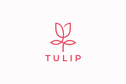 Tulip Flower Logo Template, a Branding & Logo Template by yopie (Thumbnail 1 of 3)