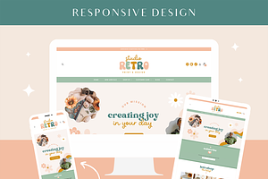 Retro Shopify Theme Website Template