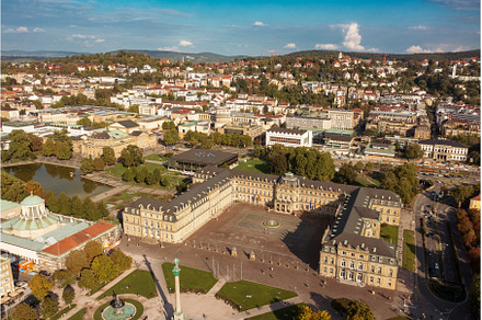 Schlossplatz in Stuttgart, Germany, an Architecture Photo by Nature and travel
