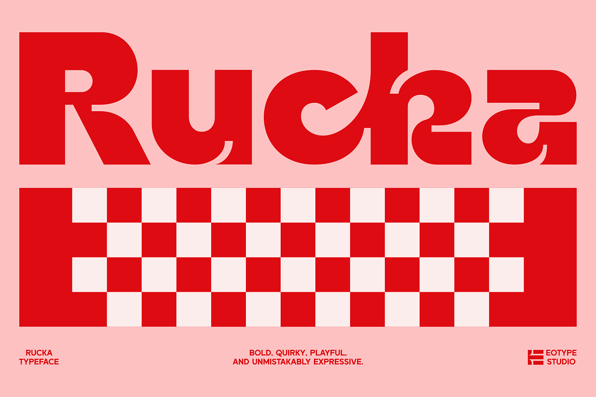 Rucka Display Typeface, a Sans Serif Font by Eotype Studio (Photo 1 of 9)