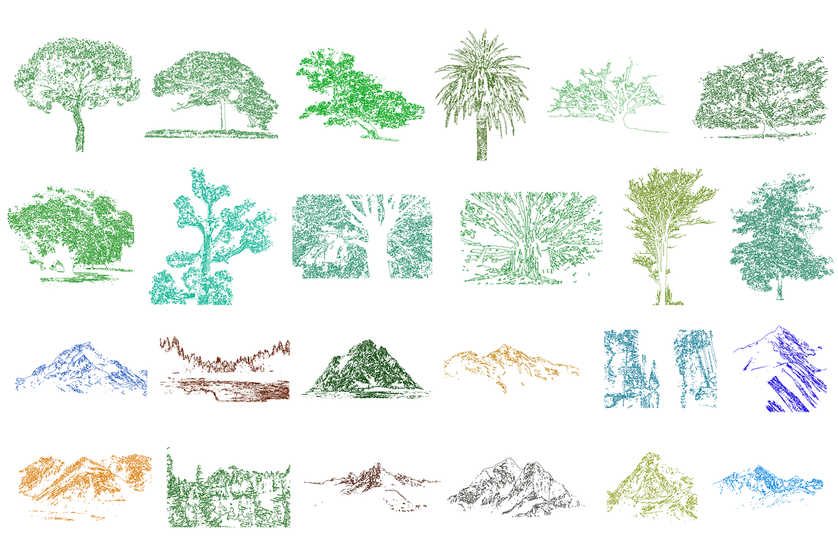 Negative Space Nature | Vector Art, a Graphic by teenyweenyday (Photo 2 of 4)