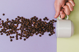 effused coffee's beans