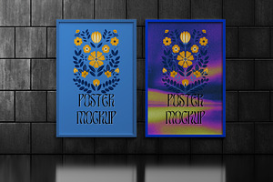 WALL POSTER MOCKUP, an Advertising Mockup by safrizalstudio