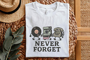 Never Forget PNG, Retro Vinyl, an Illustration by SharpMarketplace (Thumbnail 5 of 9)