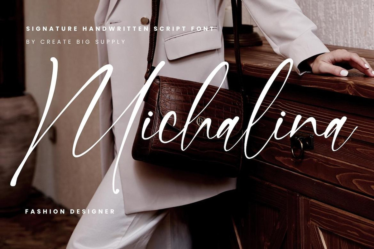 Nathalie Handwriting Script Signatur, a Handwritten Font by CreateBigSupply (Photo 5 of 10)