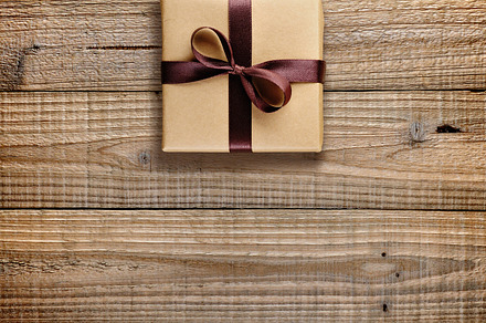 Vintage gift box with bow preview 6