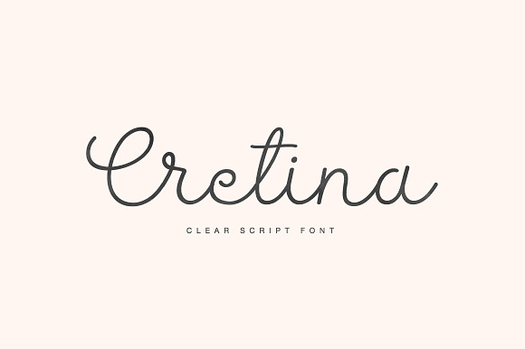 Cretina script preview 8