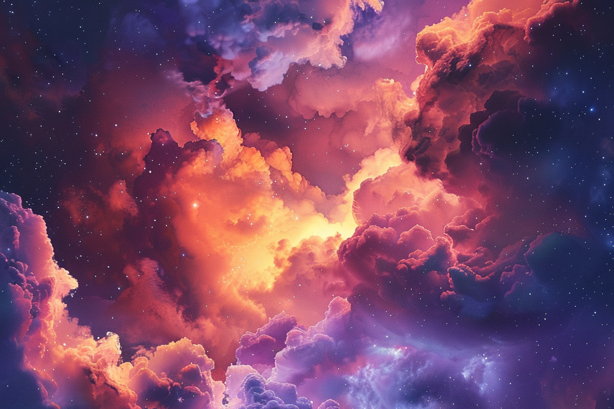 Fairytale Dreamy Clouds, a Background Graphic by Printable Treasure (Photo 3 of 3)