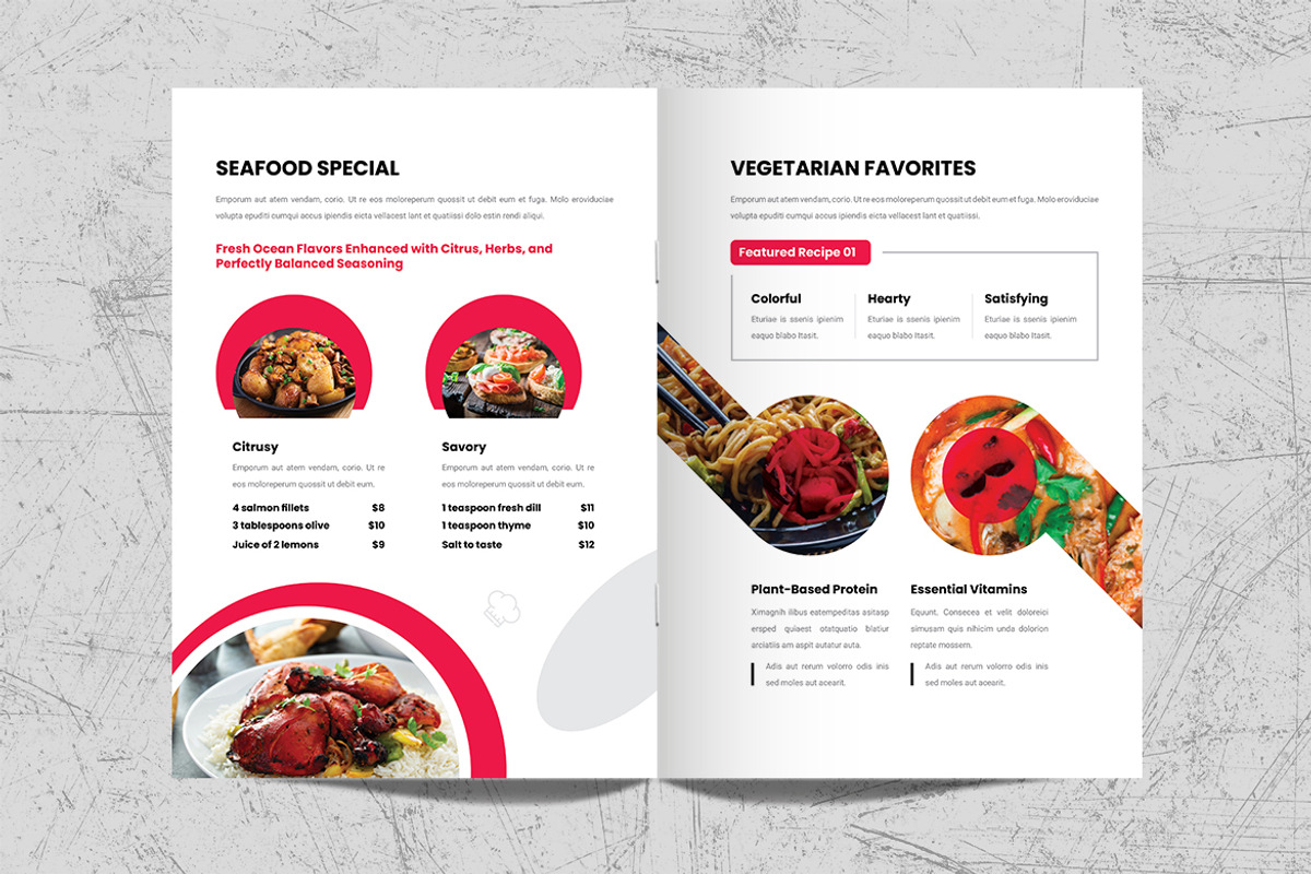 Cookbook Template, a Brochure Template by White Graphic (Photo 7 of 11)