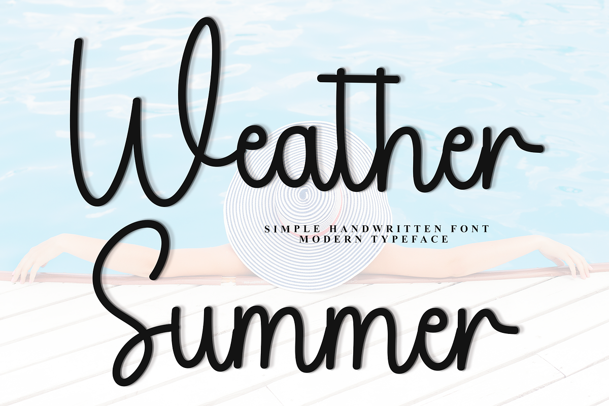 Weather Summer, a Handwritten Font by FreshTypeINK (Photo 1 of 8)