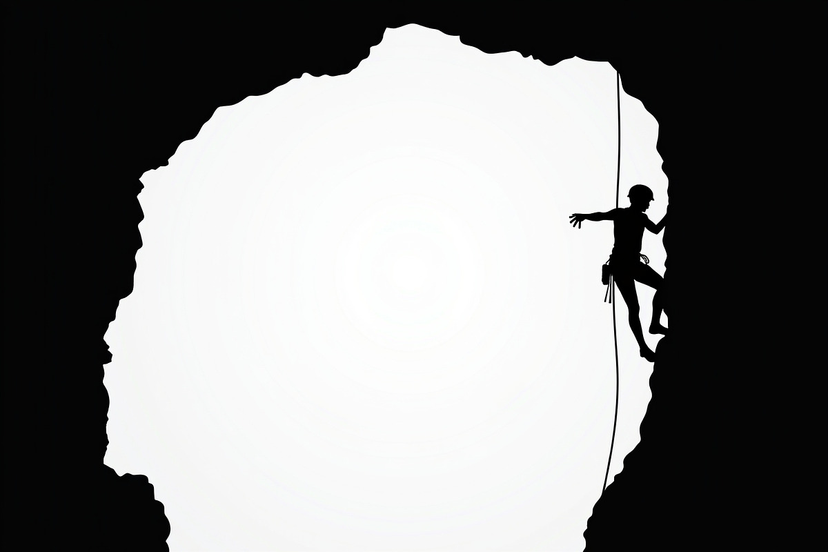 Mountain Climber Silhouette Set, an Illustration by Amazin_art (Photo 15 of 21)