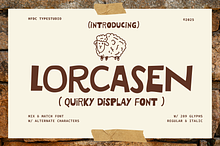 Lorcasen Quirky Mix Typeface