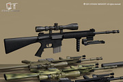 Mk12 sniper rifle, an Object 3D Model by Tartino 3D models (Thumbnail 4 of 7)