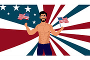 America 4th of july independence, a Seasonal Illustration by foxndeer (Thumbnail 2 of 4)