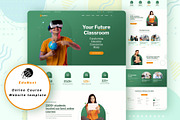 EduNext- Online Course Website, a Landing Page Template by Sujun Baidyaa (Thumbnail 1 of 2)