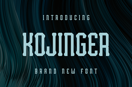 Kojinger, a Serif Font by lelevien