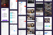 iOS11 GUI KIT Illustrator Sketch XD, an UI Kit Template by Ui Markets (Thumbnail 19 of 21)