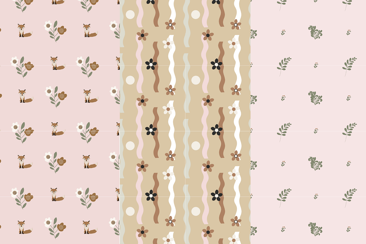 Scandinavian-Inspired Nature Pattern, a Pattern Graphic by SassyCorners (Photo 8 of 8)
