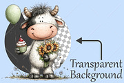 Whimsical Birthday Farm Animal PNG, a Seasonal Illustration by Canvas Craft (Thumbnail 2 of 10)