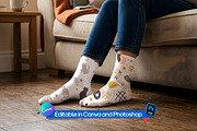 Socks mockup PSD, an Advertising Mockup by Rami's Mockups (Thumbnail 3 of 3)