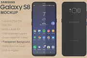 Samsung Galaxy S8 PSD Mockup, an Android Mockup by PSD Mockups (Thumbnail 5 of 7)