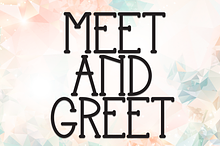 Meet And Greet | Script Font