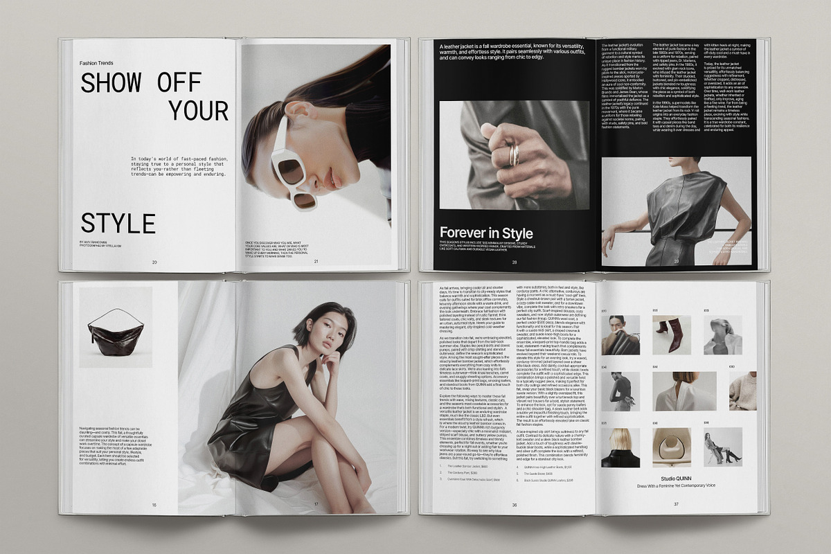 QUINN / Portfolio Magazine Template, a Brochure Template by Studio Dara (Photo 6 of 18)