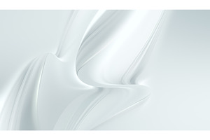 Soft White Abstract Waves Creating a, an Illustration by BazziBa♥