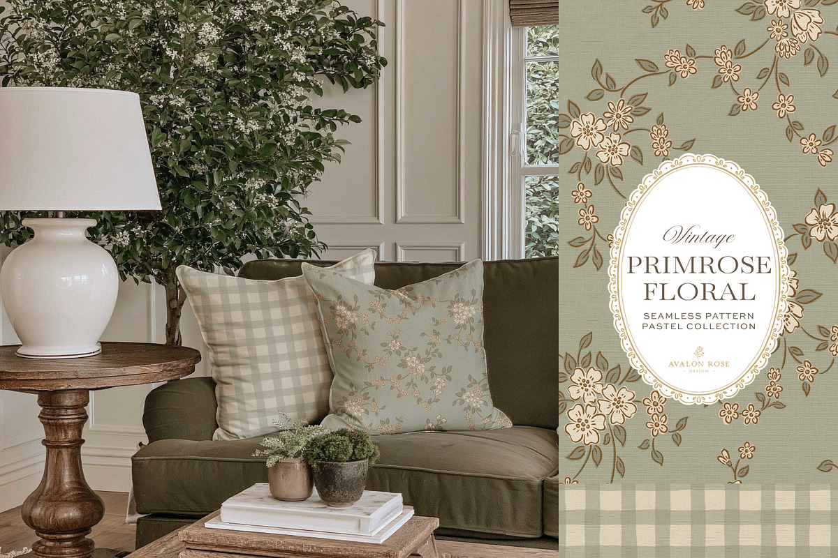 Vintage Ditsy Floral Pastel Patterns, a Pattern Graphic by Eclectic Anthology (Photo 10 of 13)