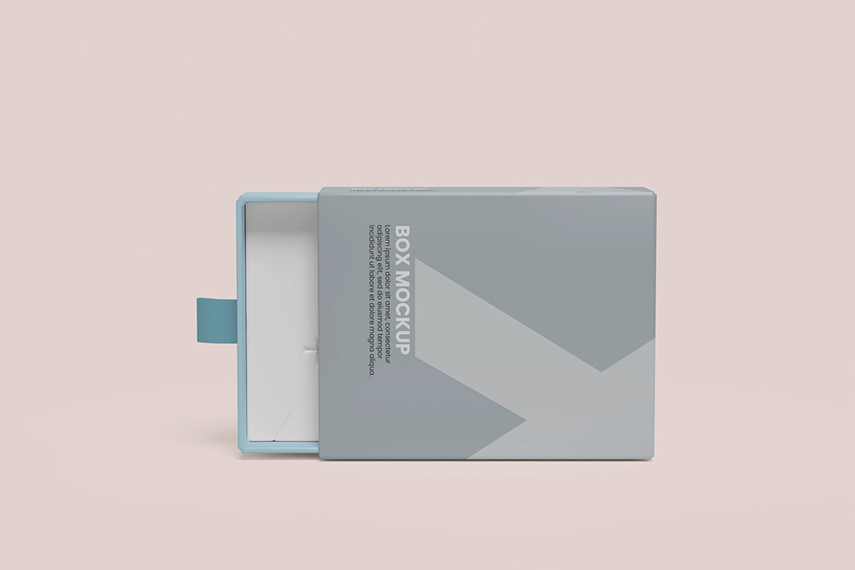 Slide Gift Box Mockup, a Merchandise Mockup by MrLetters (Photo 3 of 4)