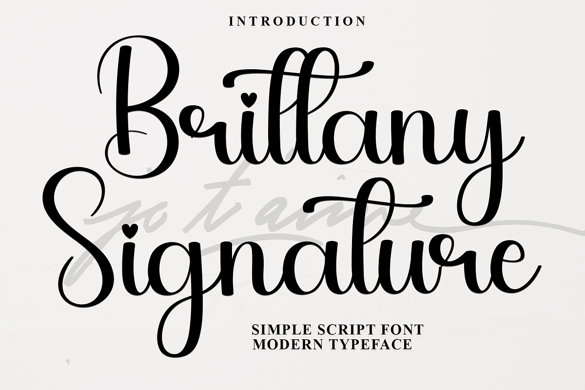 Brittany Signature, a Handwritten Font by FreshTypeINK (Photo 1 of 8)