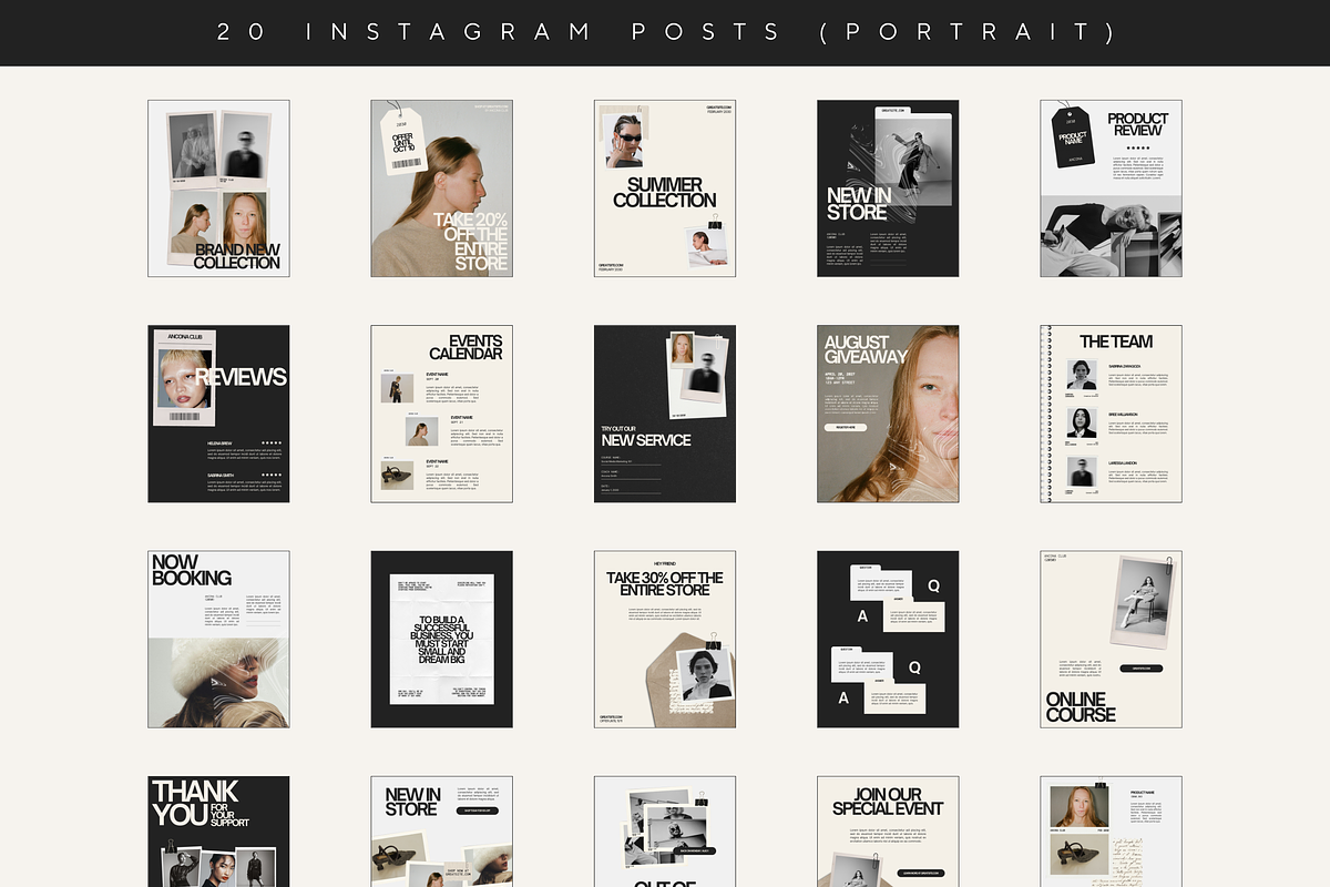 Modern Instagram Stories Posts Canva, a Social Media Template by Branding Babe Co. (Photo 2 of 7)