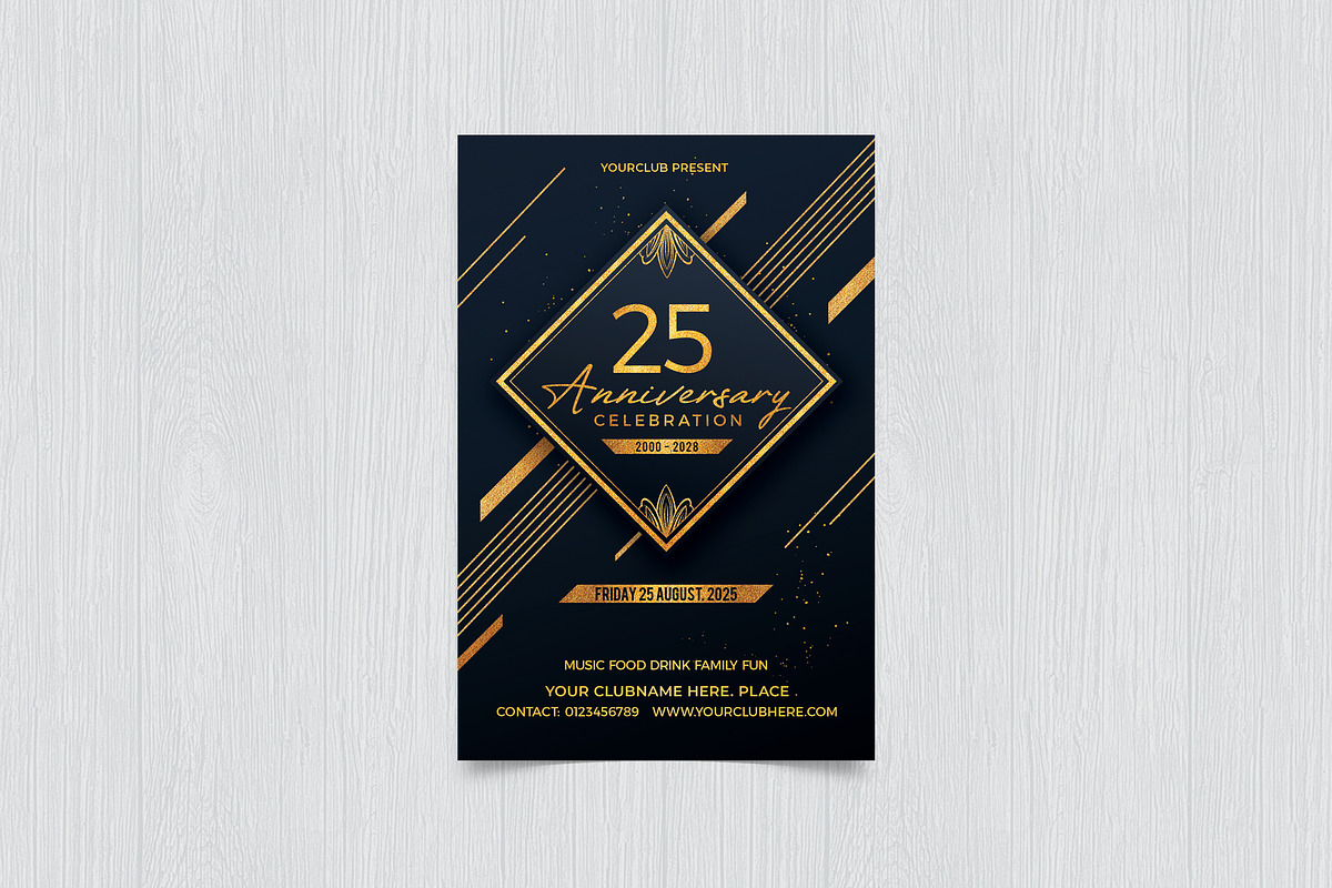 Anniversary Celebration, a Print Template by DesignWorkz