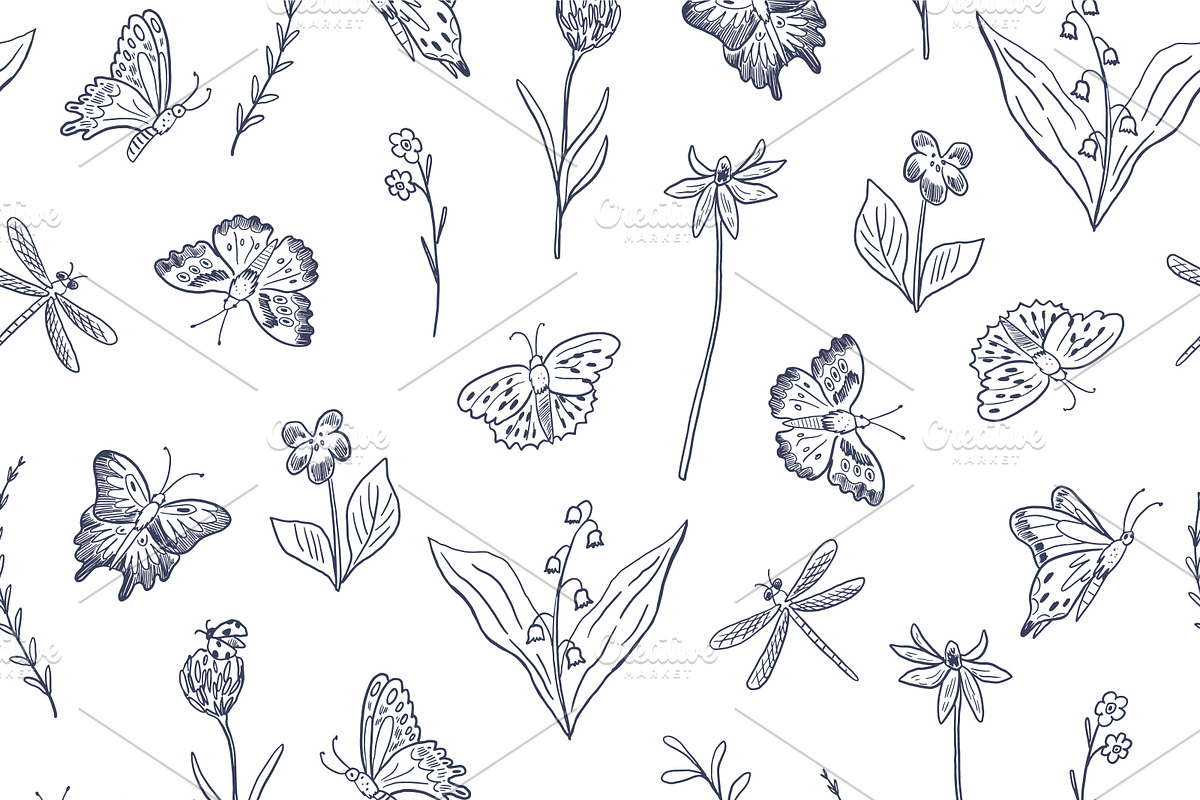 Spring Butterflies, a Pattern Graphic by GooseFrol (Photo 5 of 8)