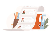 List of job applicants for hiring, a Work Illustration by Good Studio (Thumbnail 1 of 3)