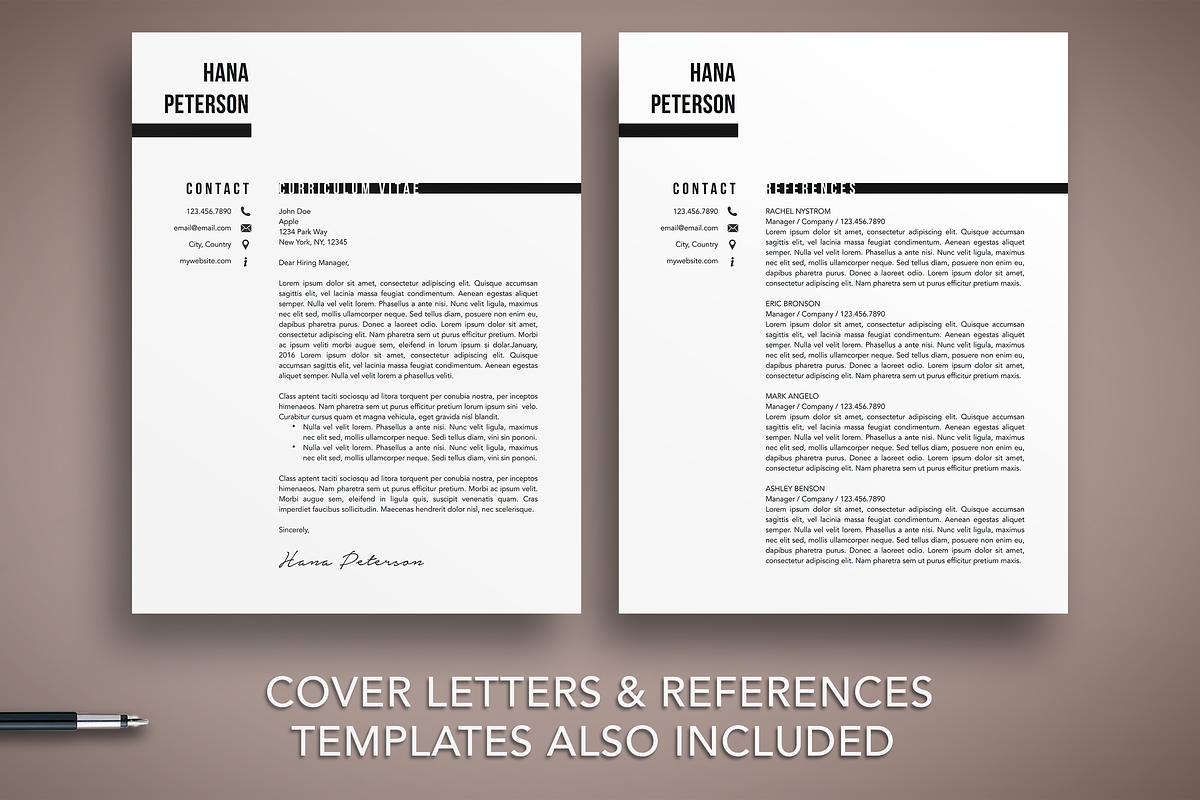 Modern Resume Template CV, a Resume Template by The Creative Resume (Photo 4 of 8)