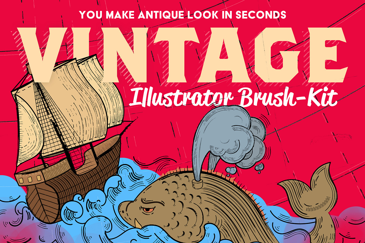 Vintage Illustrator Brush-Kit, a Brush Add-On by Leonard Posavec (Photo 6 of 10)