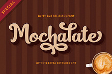 Mochalate | sweet & delicious font