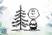 Charlie Brown Christmas Tree SVG PNG, an Object Graphic by FiveStarCrafting (Thumbnail 2 of 7)