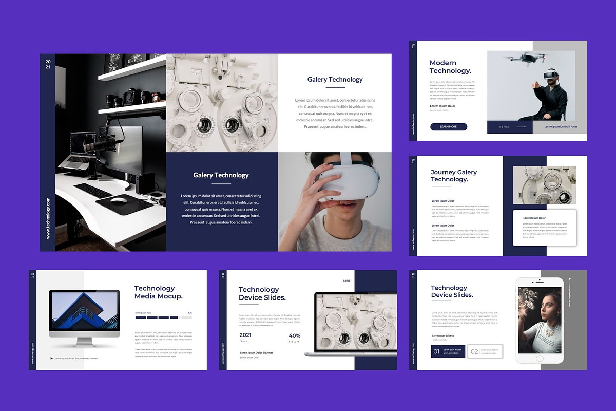 TECHNOLOGY Google Slide Template, a Presentation Template by Rizki Herdian (Photo 5 of 6)