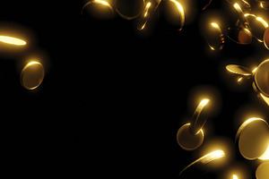 Gold coins falling background, a Finance Illustration by ArtBackground