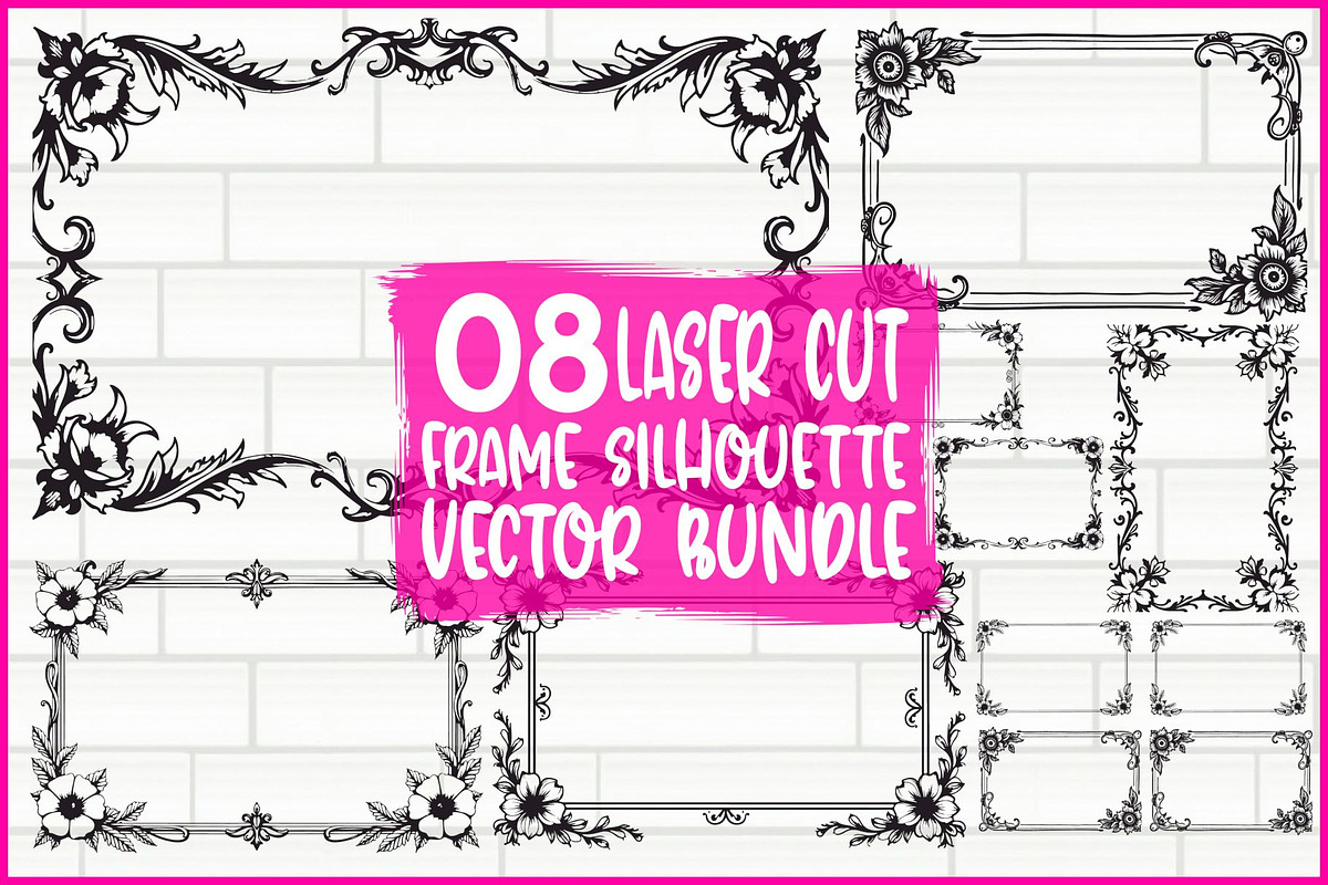 Laser Cut Frame Bundle, an Illustration by Designs_River