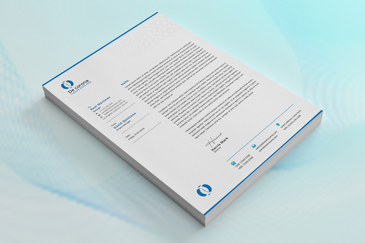 Canva Letterhead and Invoice Bundle, a Stationery Template by DesignDevisers (Photo 7 of 14)